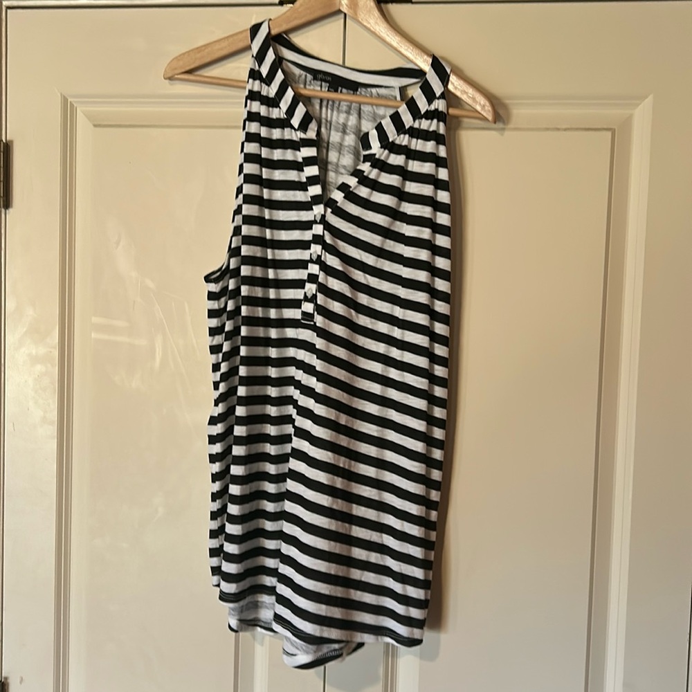 Gibson striped halter top